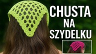 Hit lata! Chusta na głowę na szydełku #578 PL/ENG