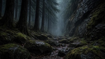 Rainy Night in the Misty Valley  Heavy Rain for Deep Sleep & Insomnia