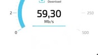 Internet INEA światłowód 1 GB s speed test wi fi samsung s9+ WLAN