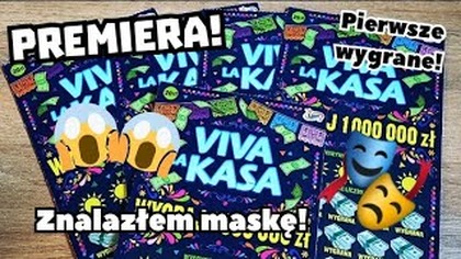 Zdrapki Lotto  Premiera! 5 sztuk VIVA LA KASA!  Pierwsze wygrane!  Znalazłem maskę! 