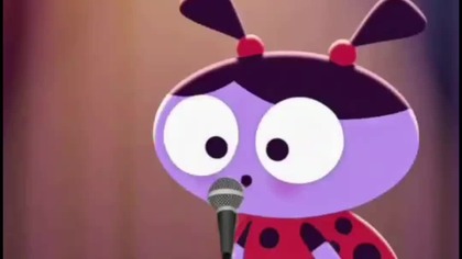 Ladybird Lu sings Ring Around the Roses on the Microphone