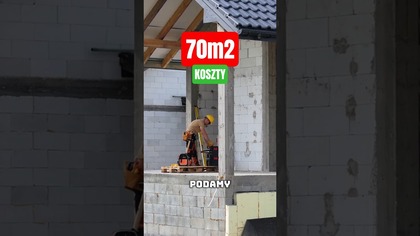 Dom bez pozwolenia 70m2 koszty!  #budowadomu #kosztybudowy #dom70m2 #budowaw2026 #budujesie