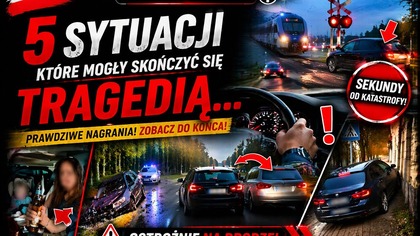  Pięć sytuacji, które pokazują jak niewiele trzeba, by doszło do tragedii na drodze