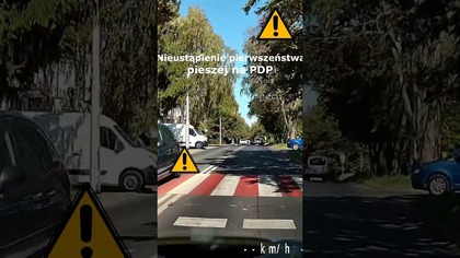 Nieustąpienie pierwszeństwa pieszej na PDP #shorts #rikordwidjo