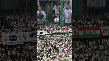 Skandal na trybunach na stadionie Legii
