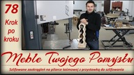 Szlifowane zaokrągleń na pilarce taśmowej z przystawką do szlifowania