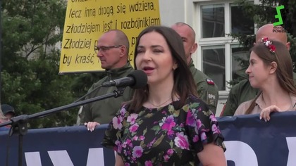 Marta CZECH (Korona): Przemówienie - start 2. Marszu Stop Masowej Imigracji - Warszawa 24.08.2025
