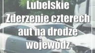 Lubelskie: Zderzenie czterech aut na drodze wojewódzkiej