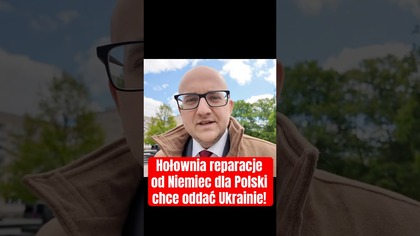 Hołownia reparacje od Niemiec dla Polski chce oddać Ukrainie!