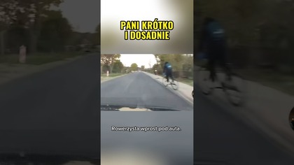 Błąd rowerzysty, który mrozi krew w żyłach  #polscykierowcy #dashcam