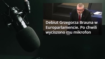 Stało się! Pierwsze przemówienie w eurokołchozie i od razu wyłączyli mikrofon