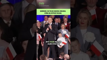 Nawrocki: Ekologia jest bardzo chrześcijańska, ale...  #shorts s