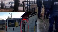 KURIER INPOST UCIEKA JAK NAĆPANY Z PACZKĄ, PRZY ZATRZYMANIU KOLIZJA,POTRĄCENIE I POLICJA