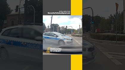 Ograniczone zaufanie obowiązuje wobec każdego uczestnika ruchu.  #warszawa #policja