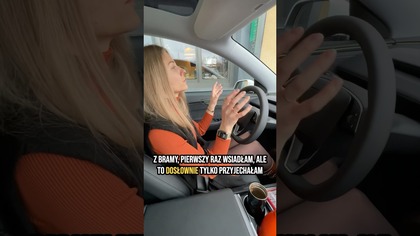 Pierwsza jazda MOJEJ ŻONY nową Teslą Model Y Juniper #tesla #modely #elektromobilność