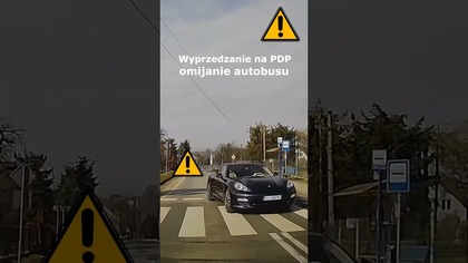 Wyprzedzanie na PDP, wymijanie autobusu - Porsche #shorts #rikordwidjo