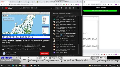 Wczesne ostrzeżenie przed trzęsieniem ziemi około 11:14 w dniu 21 maja 2022 roku