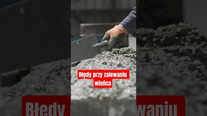 Jakiego błędu nie popełnić przy zalewaniu wieńca  Budowa domu #budowadomu #diy