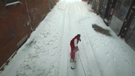 Snowboarding na ulicach Nowego Jorku 