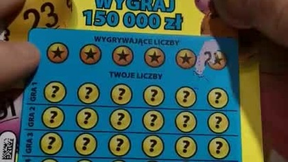 Zdrapki DUŻY LOTEK WYGRAJ 150000 zł #shorts