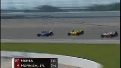 Closest IndyCar 1-2-3 finish ever (Chicagoland 2003)