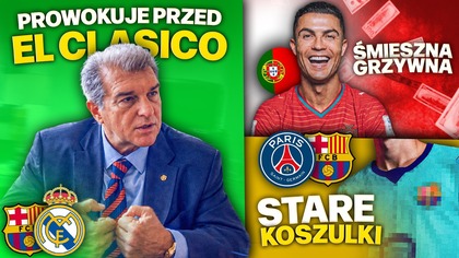 MOCNE SŁOWA Laporty o Realu Madryt BARCA zagra w starych koszulkach! Kara Ronaldo ZWALA z NÓG