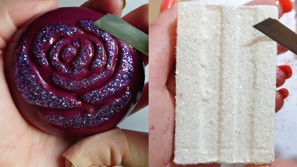 Soap Carving ASMR Relaxing Sounds no talking Satisfying ASMR Video
