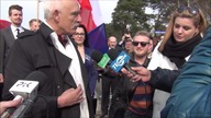 Dziennikarka cytuje aszdzienik pl zadając pytanie Januszowi Korwin Mikke 