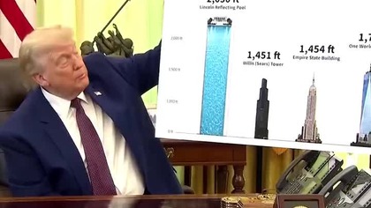 Trump chwali się długością  stawu i porównuje ją do wysokości wieżowców! #trump #usa