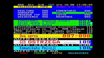 Polsat Box - Przegląd telegazety na kanałach Polsatu i TVN (10. 06. 2026)