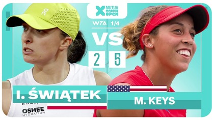 ŚWIĄTEK VS KEYS NA ŻYWO - WTA1000 W MADRYCIE - 30. 04. 2025r.