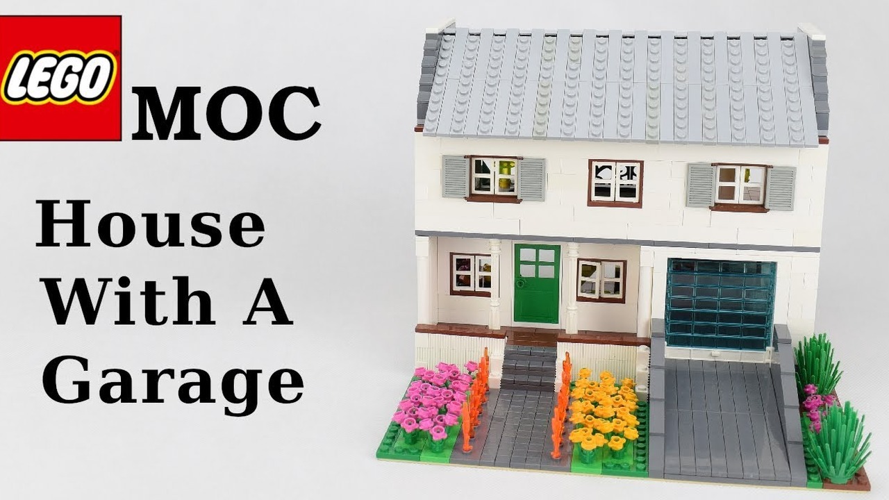 Lego MOC House with a garage Dom Z Garażem CDA