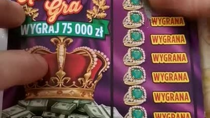 Zdrapki Królewska Gra WYGRAJ 75 000 zł #shorts