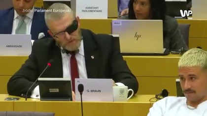 Proszę przestać.  Braun wywołał burzę w Europarlamencie