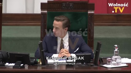 BOSAK Z FOTELA MARSZAŁKA ROZJECHAŁ DURNE WYMYSŁY JACHIRY I GAJEWSKIEJ!