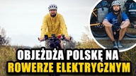 Objeżdża Polskę na rowerze elektrycznym!