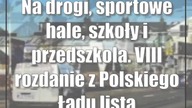 Na drogi, sportowe hale, szkoły i przedszkola.  VIII rozdanie z Polskiego Ładu (lista)