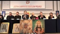 Abp Lenga, ks.  prof.  Guz, Braun, Winnicki, ks.  Jochemczyk | Konferencja Chrystusa Króla
