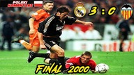 Real Madryt 3:0 Valencia Finał Ligi Mistrzów 2000, skrót meczu, Polski komentarz HD