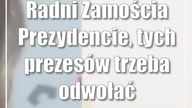 Radni Zamościa: Prezydencie, tych prezesów trzeba odwołać