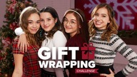 CHRISTMAS HOLIDAY GIFT WRAPPING CHALLENGE | Brat TV