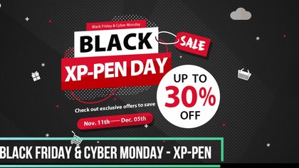 Black Friday &amp; Cyber Monday sale: 30% off XP-Pen drawing tablet