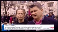 Janusz Palikot z żoną Moniką na "Manifie" 2015