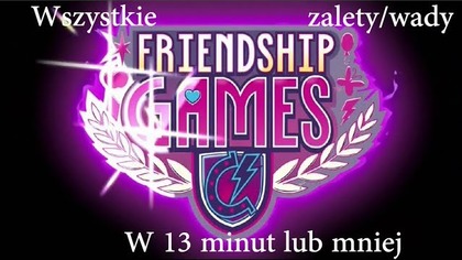Wszystkie zalety/wady Igrzyska Przyjaźni W 13 minut lub mniej (Parodia CinemaSins) (Napisy PL)