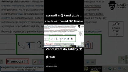 Promocja chromu i zapis klatkowy #chemia #chemistry #cke #edukacja #matura #medycyna #umed