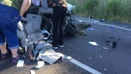 Makabryczny wypadek w USA, samoch&oacute;d przepołowiony wzdłuż