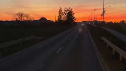 I odjechaliśmy, w stronę zachodzącego słońca.