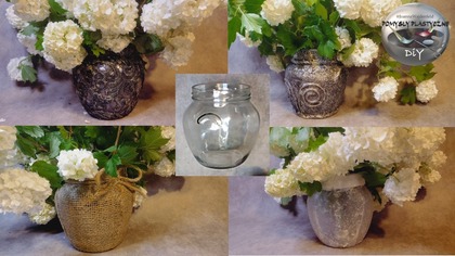 Kilka pomysłów jak przerobić stary słoik na wazon - Pomysły plastyczne DiY