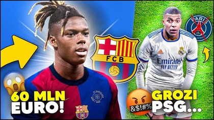 WOW! Kibice ZAPŁACĄ za TRANSFER Nico Williamsa?! Kylian Mbappe GROZI PSG!