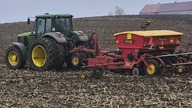 Późny siew pszenicy w trudnych warunkach John Deere 6620 & Vaderstad Rapid